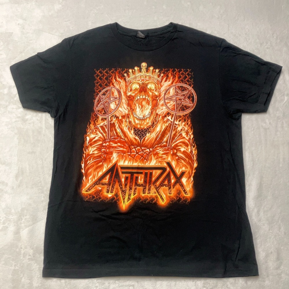 Anthrax 40th Anniversary Of Metal North American 2022 Tour Band T-Shirt Men's L
